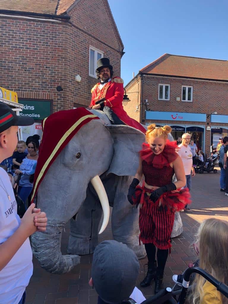 The Elephants on Parade - Witham Puppet Festival