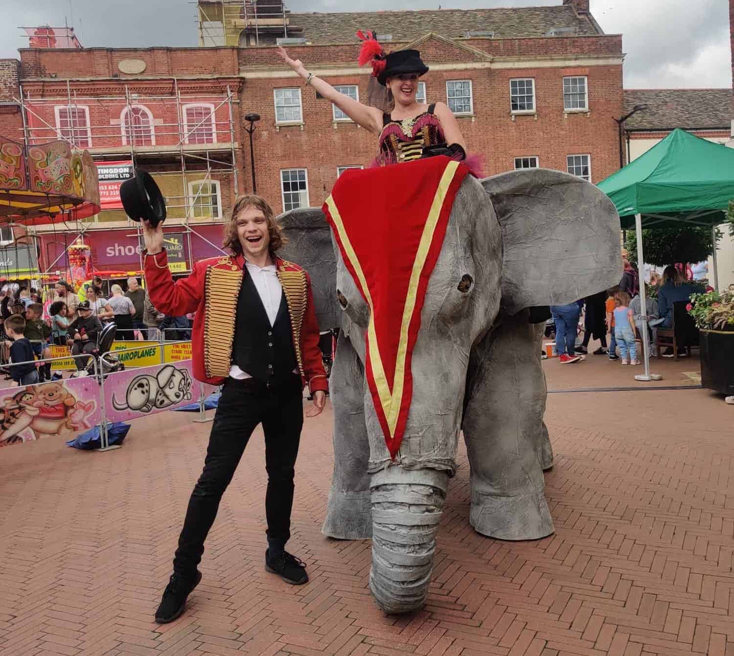 Elephants on Parade circus theme entertainment for hire