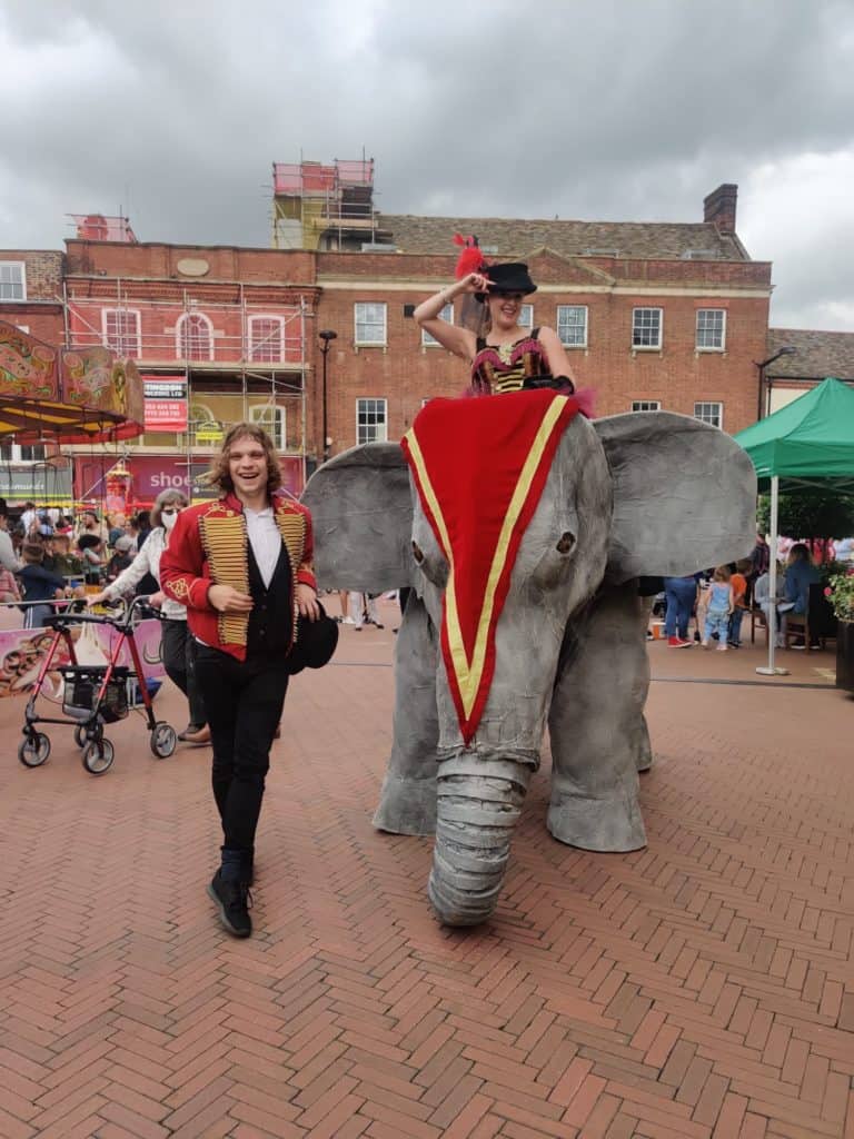 The Elephants on Parade - circus theme - summer fete