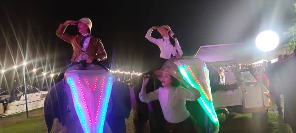 The Elephants on Parade - LED headdress - Henley festival