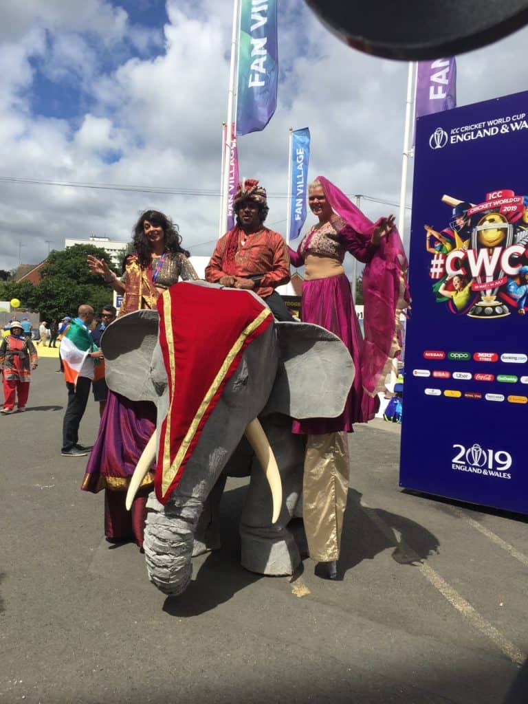 The Elephants on Parade - Bollywood theme - sporting event - ICC cricket